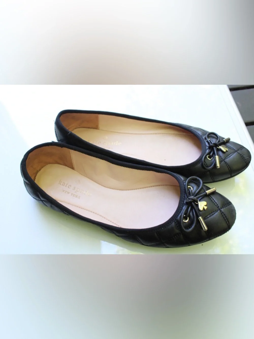 Kate Spade quilted flats Pauline